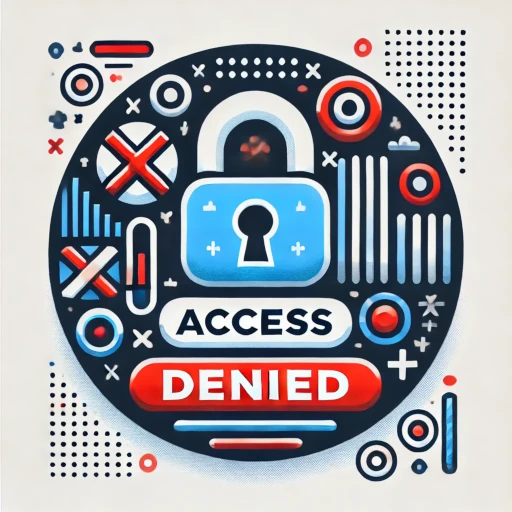 Access Denied infographic style image.